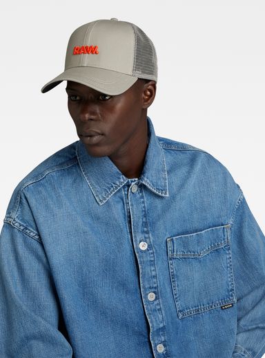 RAW Embro Baseball Trucker Cap | グレー | G-Star RAW® JP